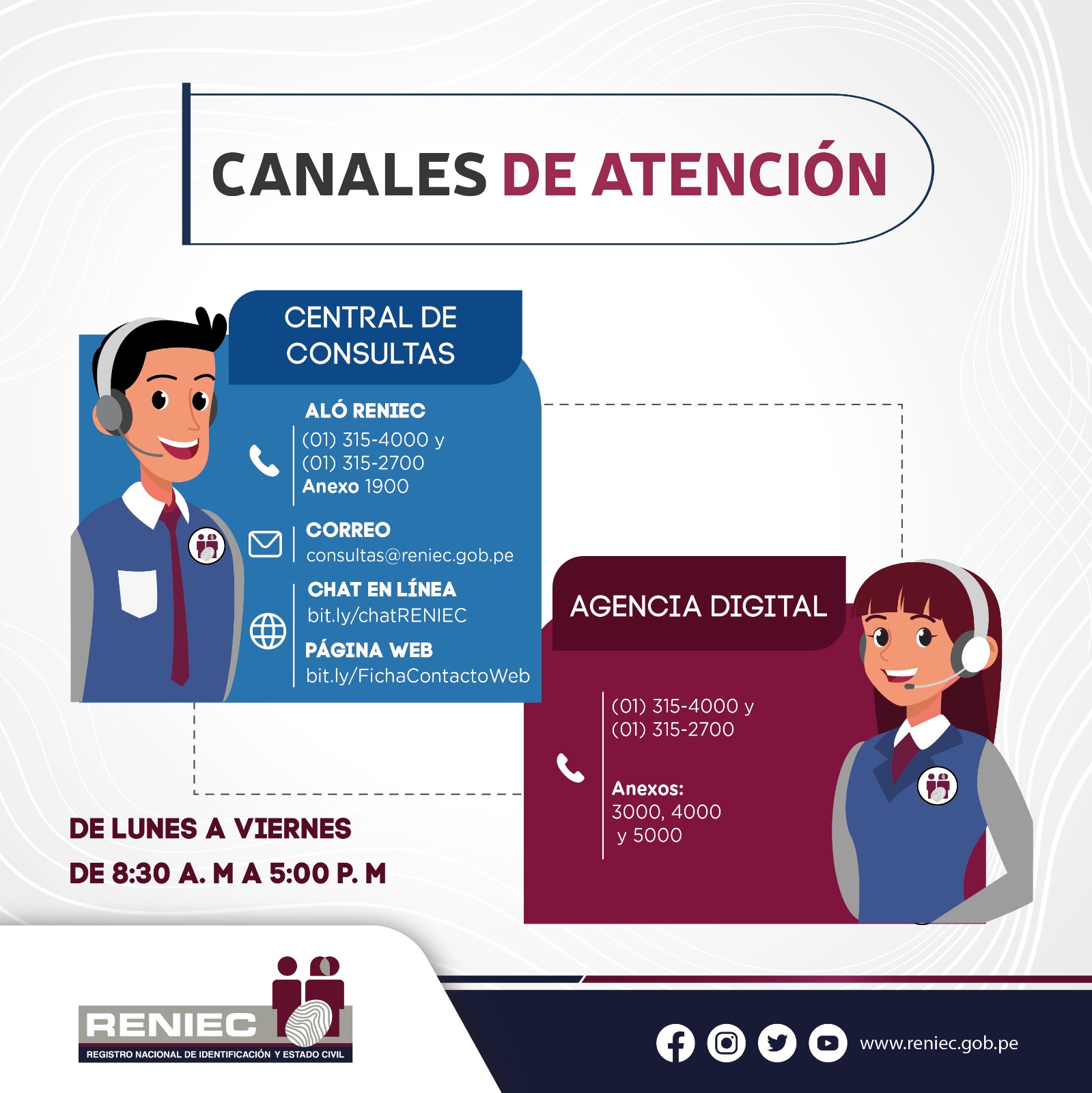 Canales de atención